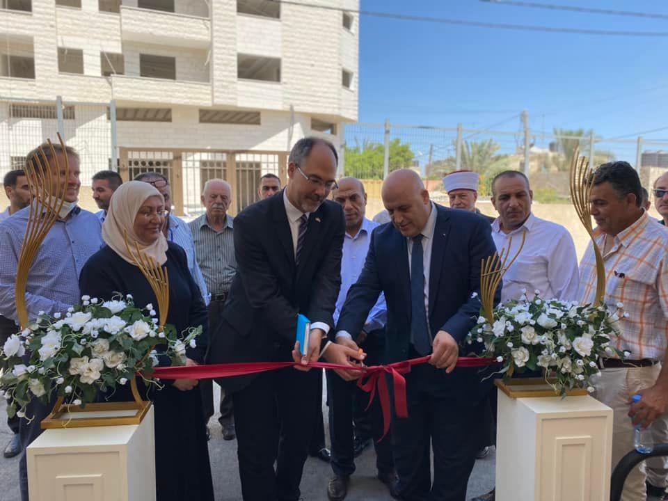 جانب من افتتاح مشروع توسعة وتطوير مركز التدريب المهني في جنين (عدسة: ثائر أبوبكر/ وفا)